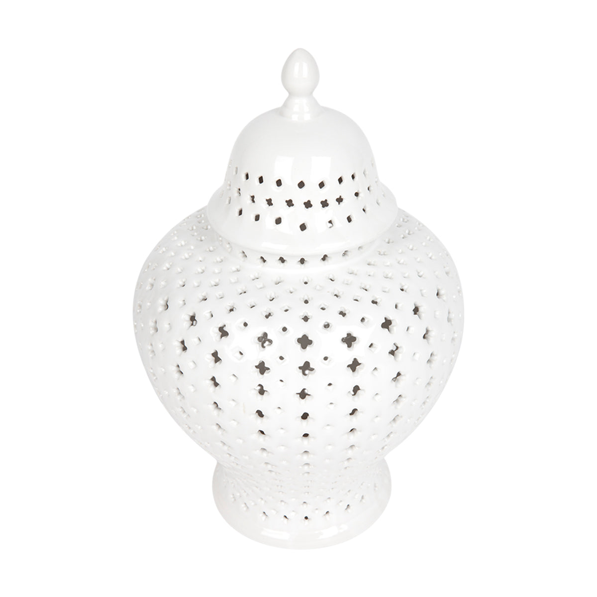 Minx Temple Jar - Small White