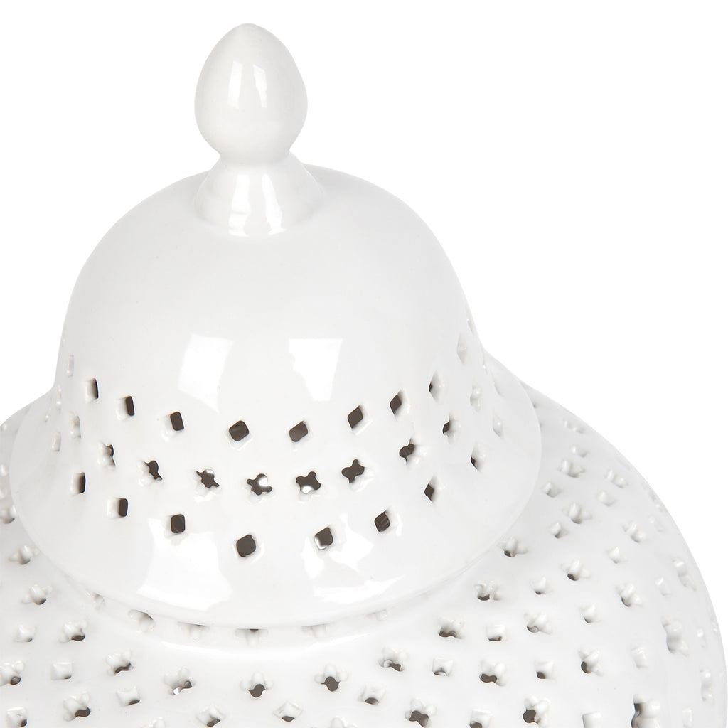 Minx Temple Jar - Small White