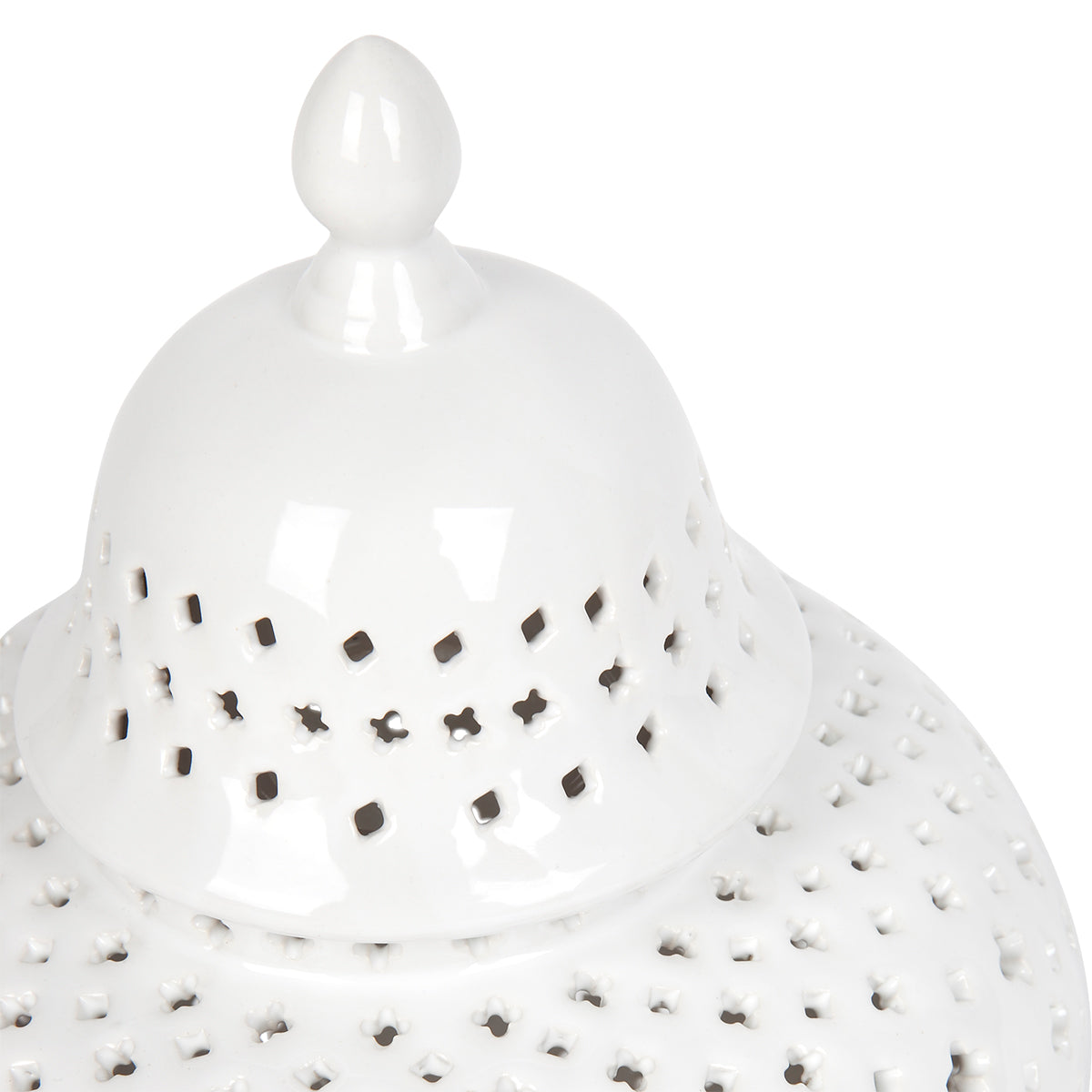 Minx Temple Jar - Small White