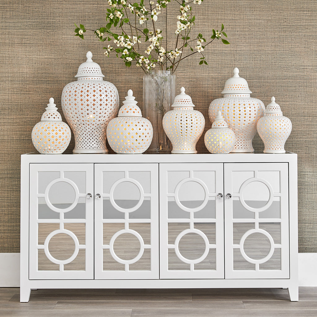 Minx Temple Jar - Small White