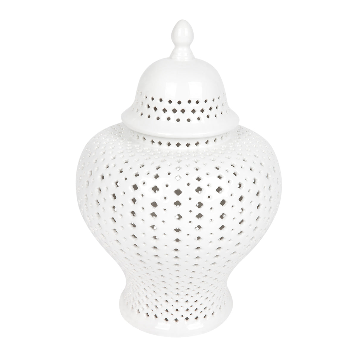 Minx Temple Jar - Medium White