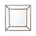 Zeta Wall Mirror - Small Antique Silver