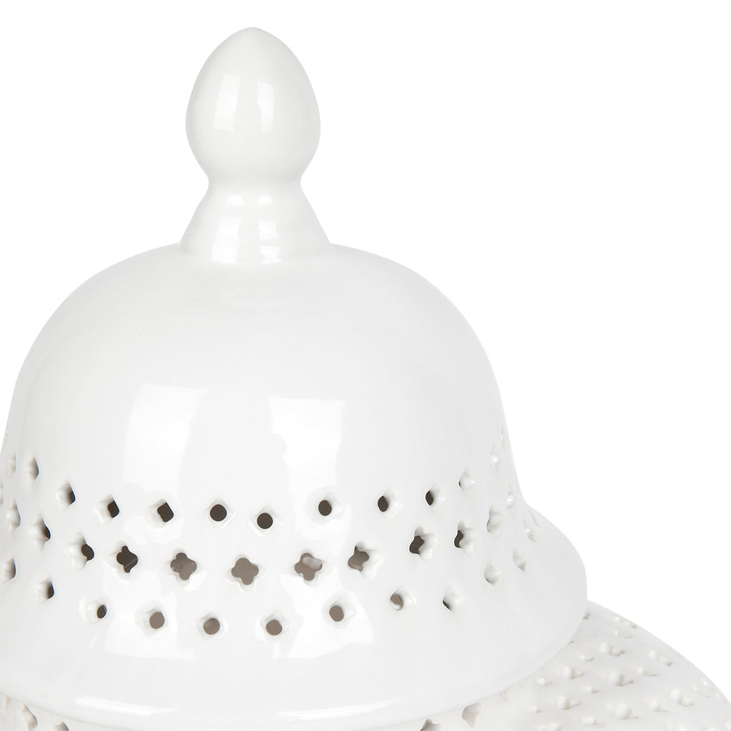 Minx Temple Jar - Large White