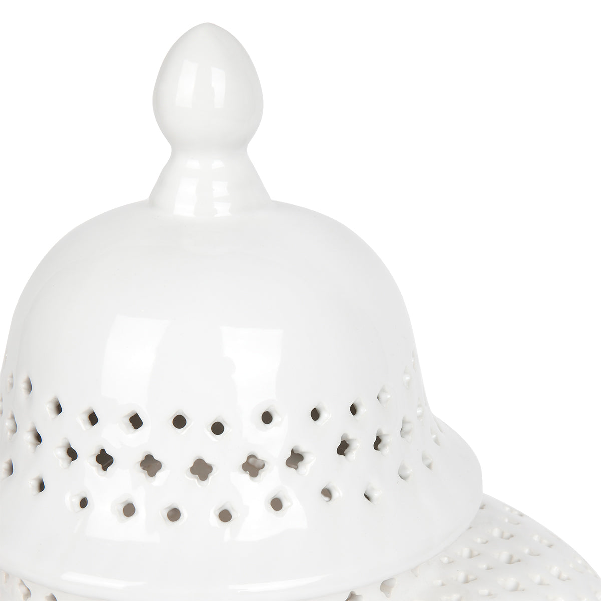 Minx Temple Jar - Large White