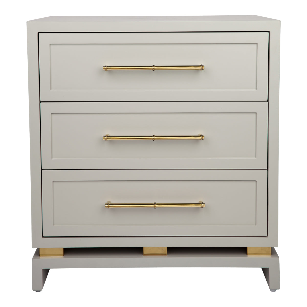 Pearl Bedside Table - Large Grey