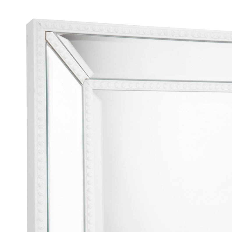 Zeta Wall Mirror - Medium White