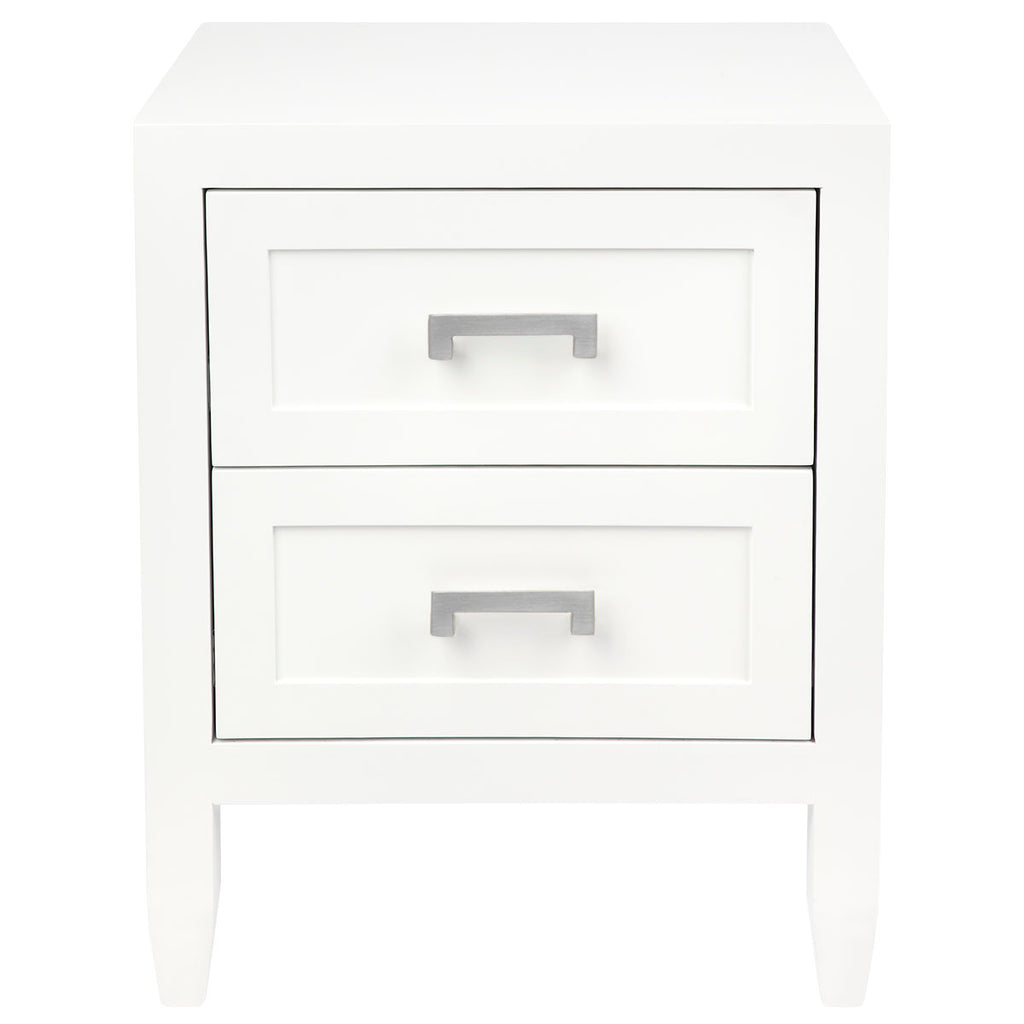 Soloman Bedside Table - Small White