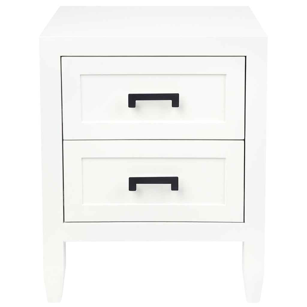 Soloman Bedside Table - Small White