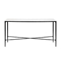 Heston Marble Console Table - Medium Black
