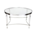 Jak Glass Coffee Table - Nickel **discontinued**