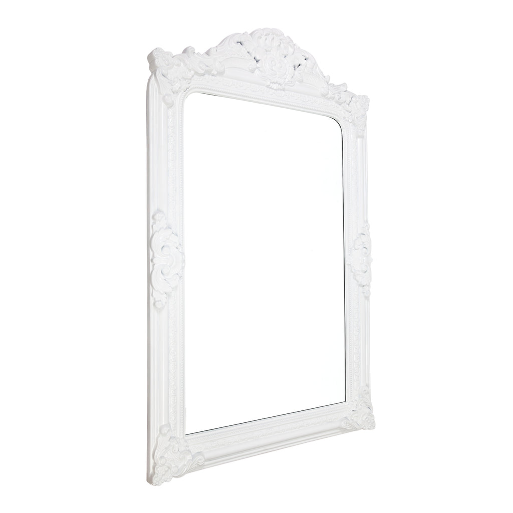 Elizabeth Floor Mirror - White