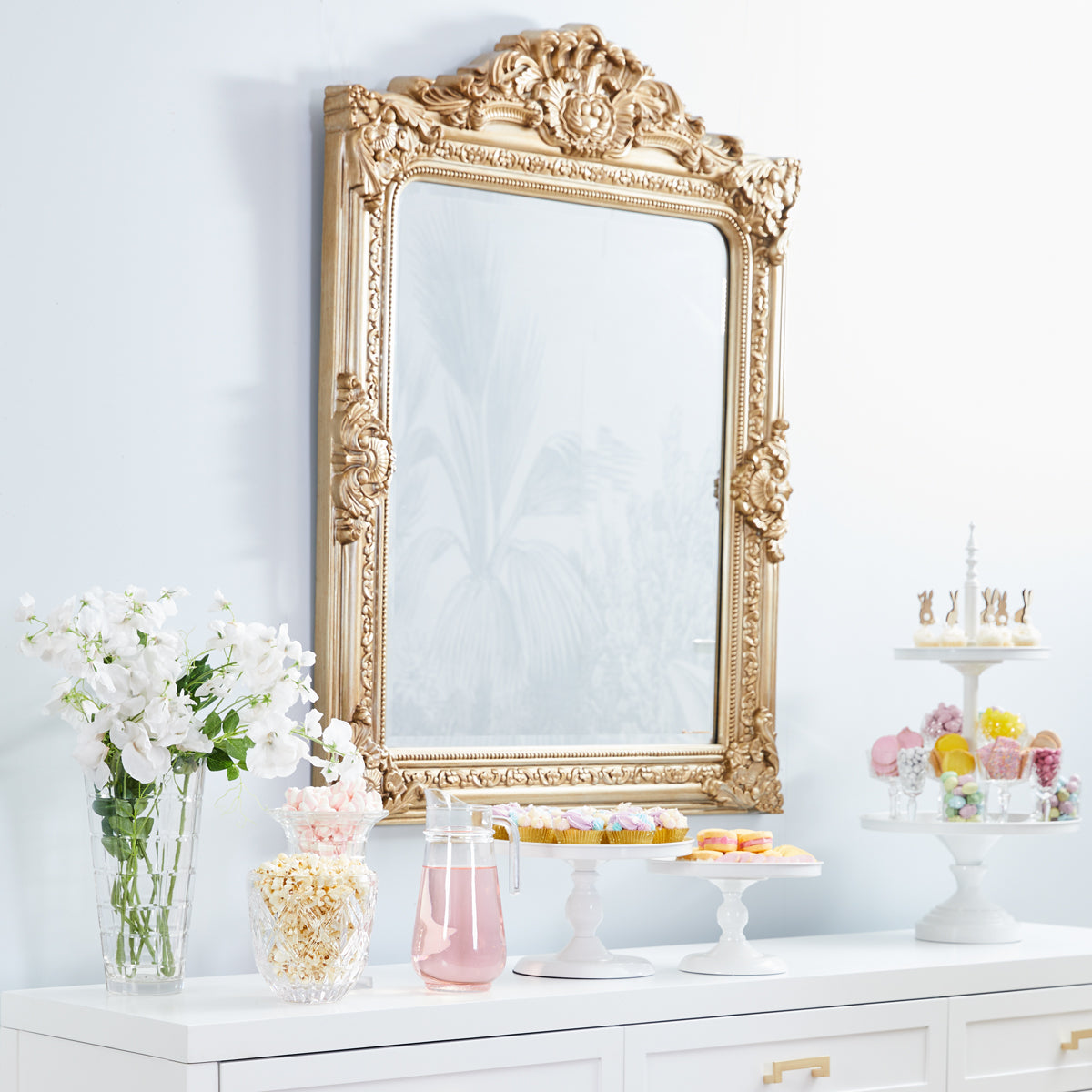 Elizabeth Wall Mirror - Antique Gold