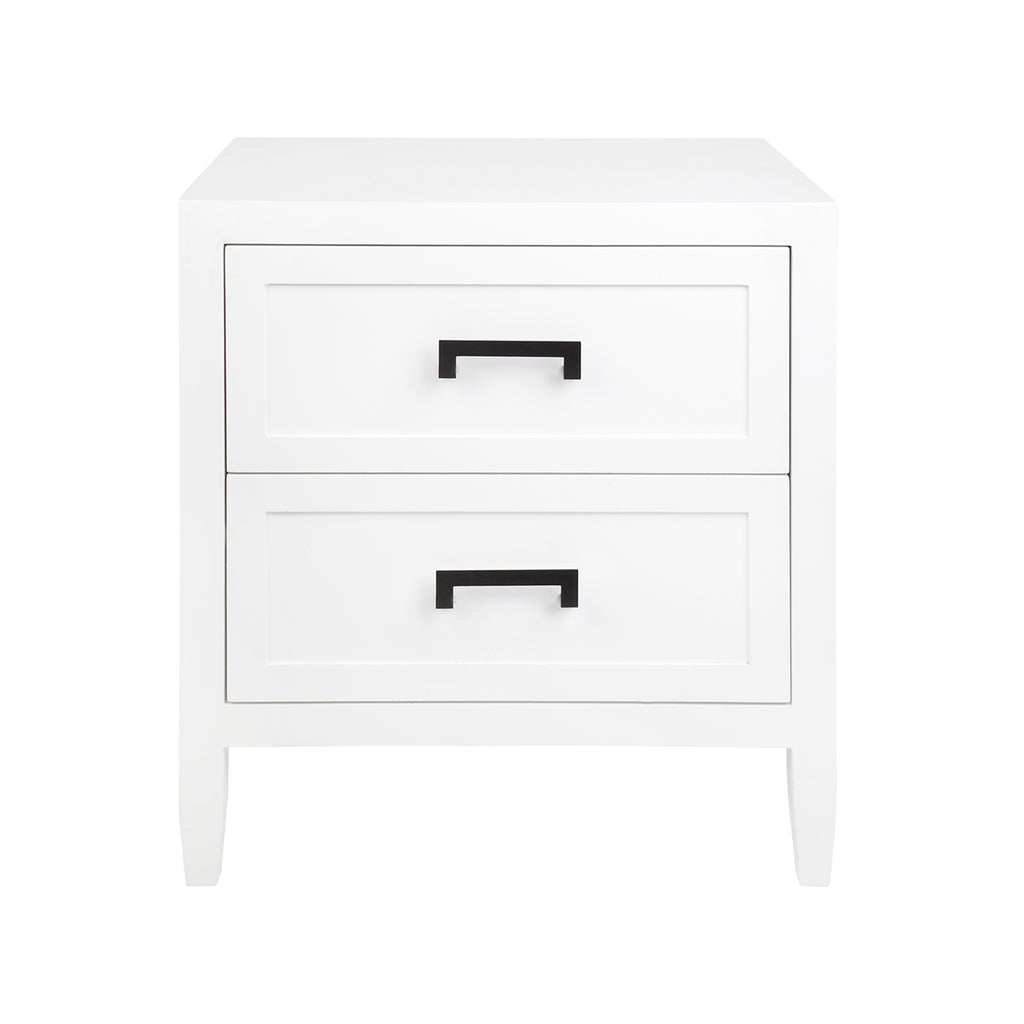 Soloman Bedside Table - Large White