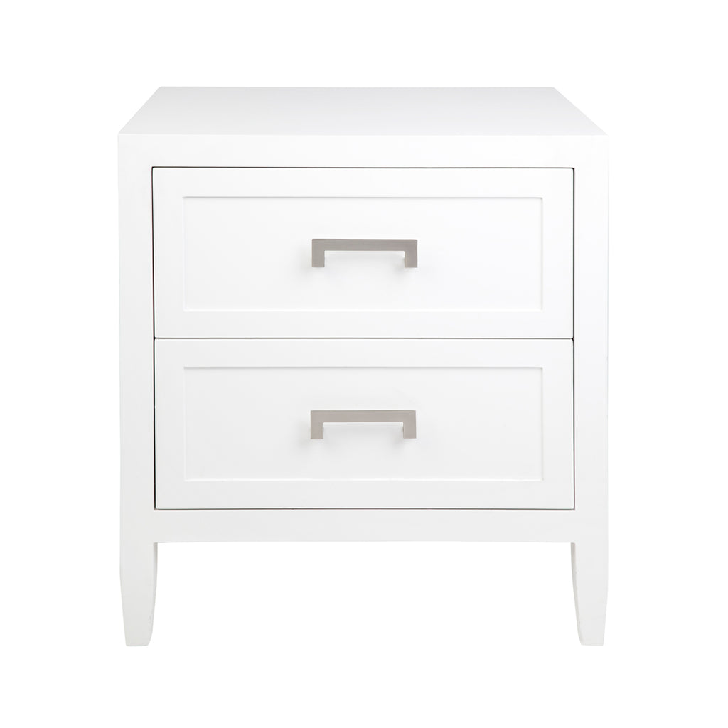 Soloman Bedside Table - Large White