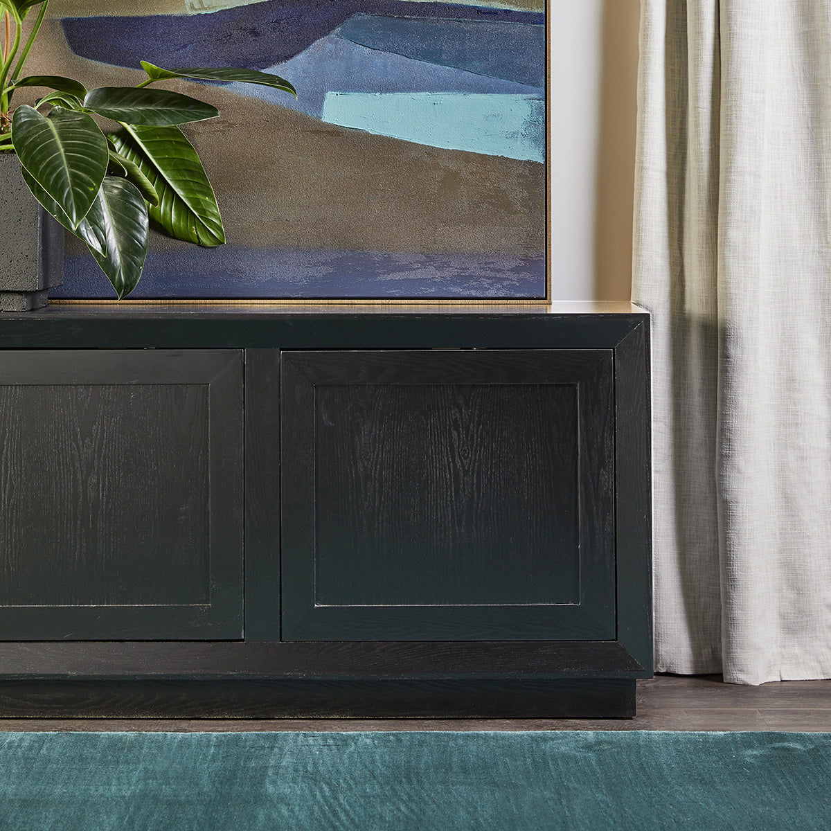 Balmain Oak Buffet - Large Black