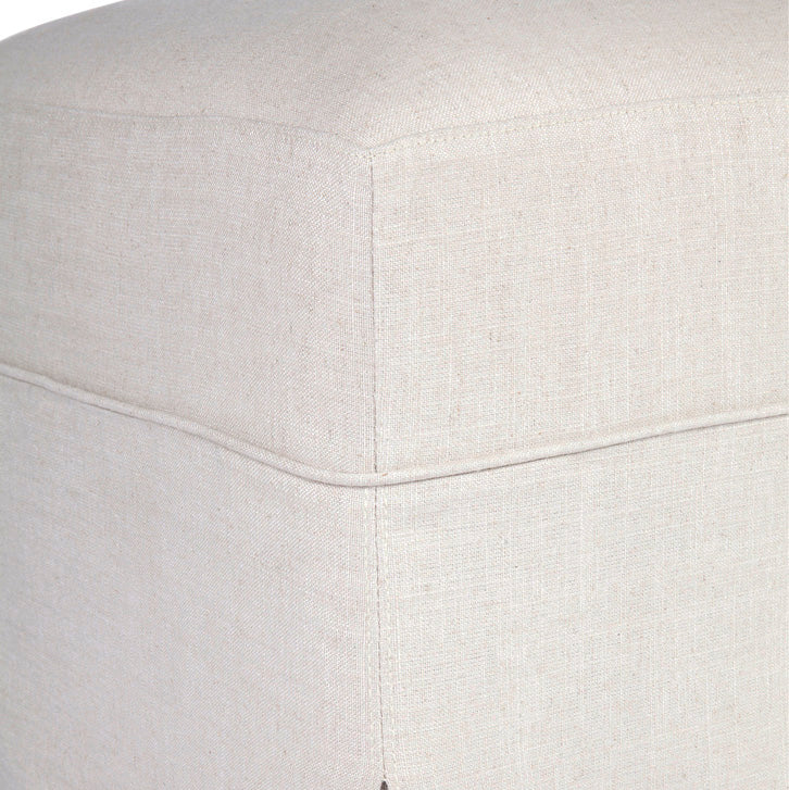 Brighton Slip Cover Bench Ottoman - Natural Linen