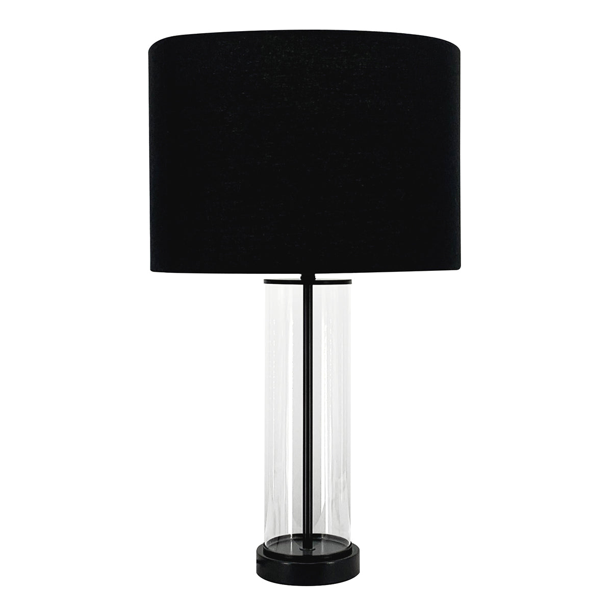 East Side Table Lamp - Black with Black Shade