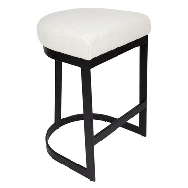 Brooke Black Kitchen Stool - Natural