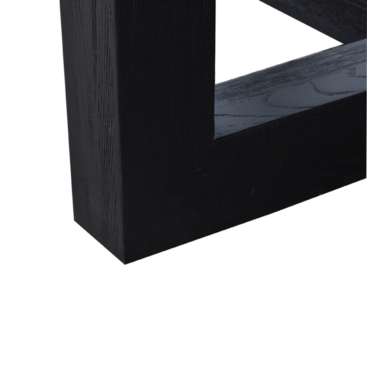 Leeton Round Dining Table - 1.5m Black