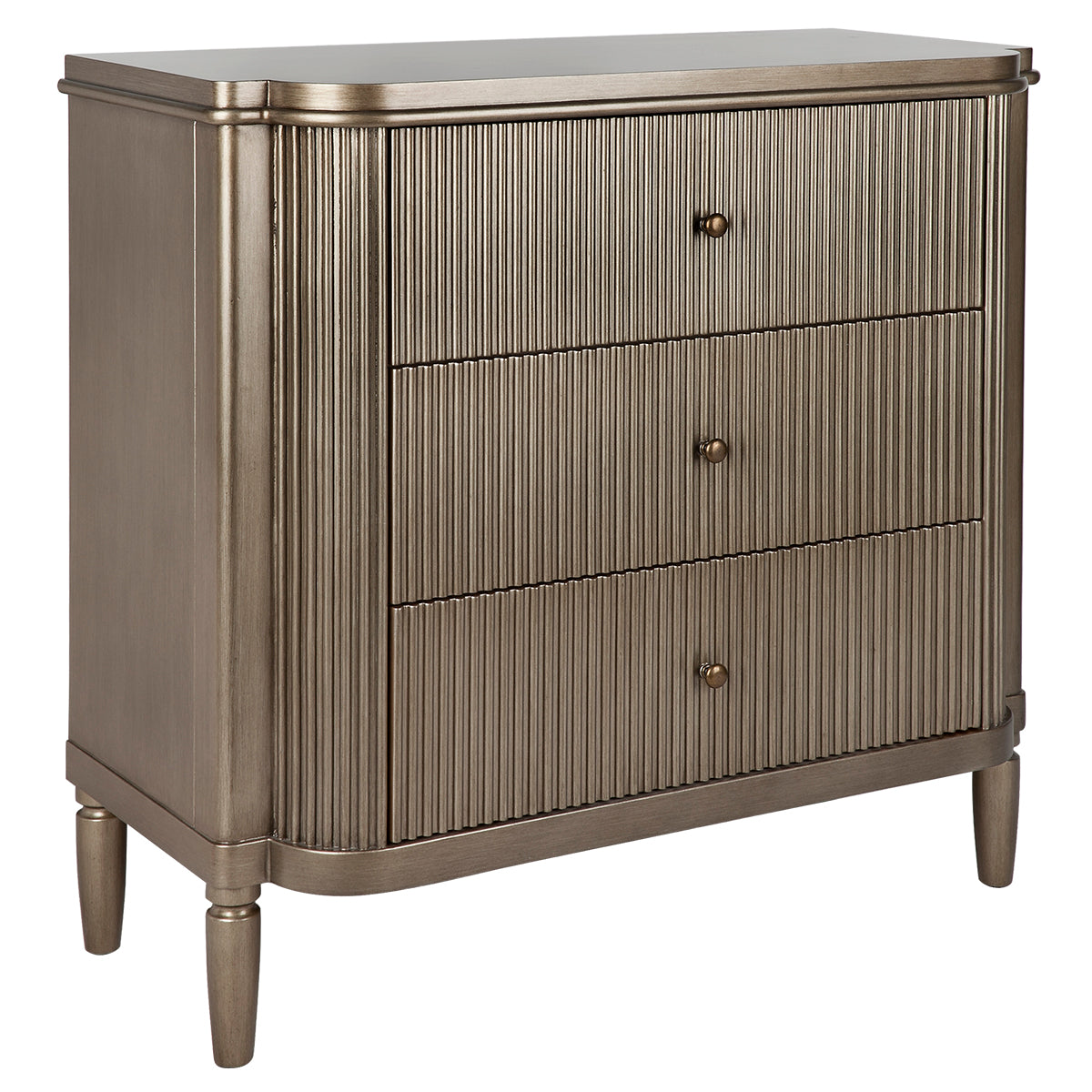 Arielle 3 Drawer Chest - Antique Gold