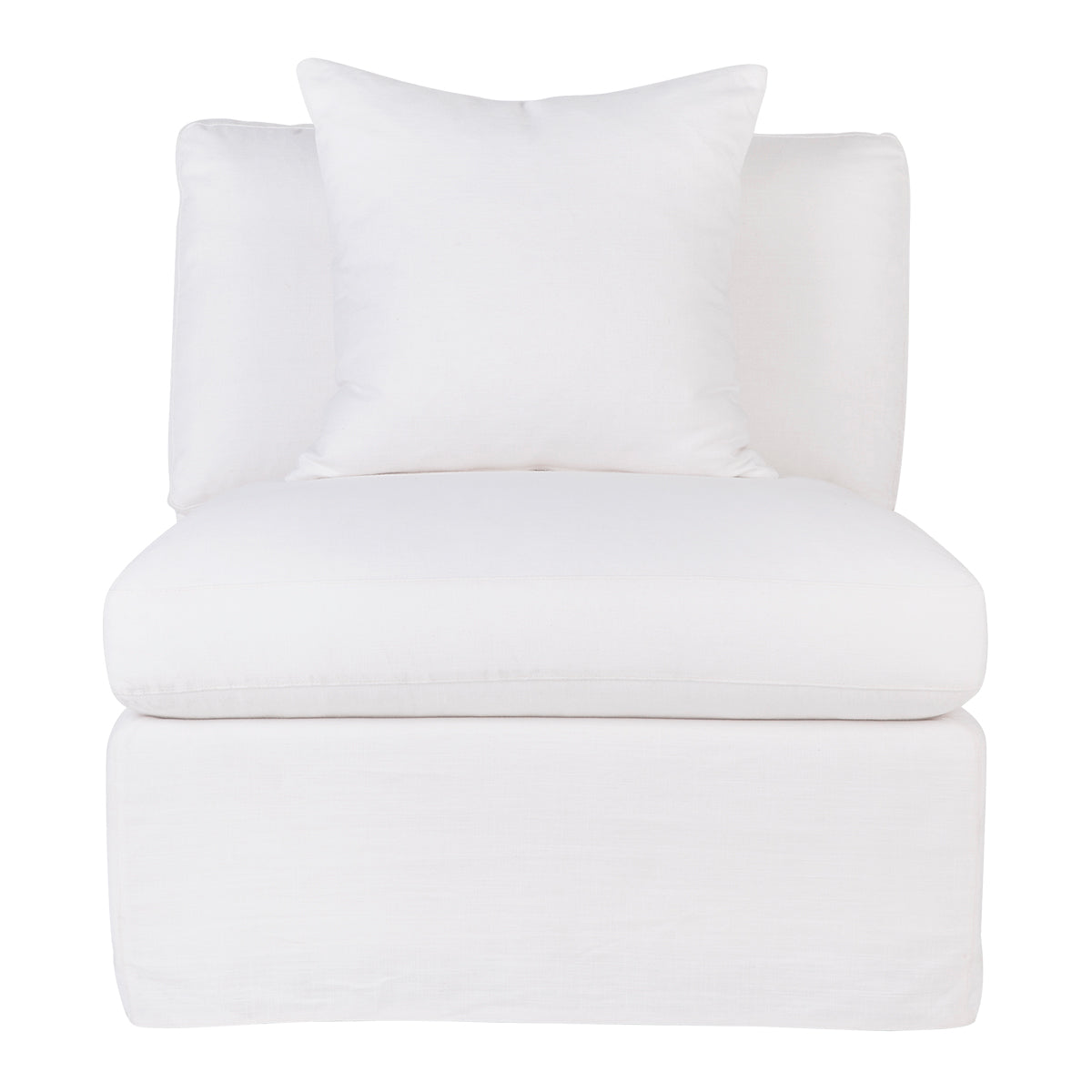 Birkshire Slip Cover Occasional Chair - White Linen