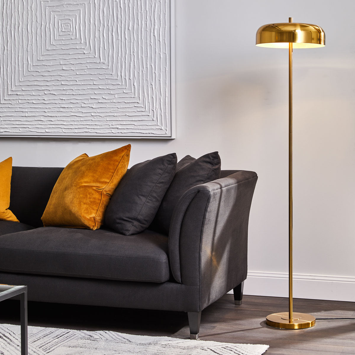 Sachs Floor Lamp - Polished Brass