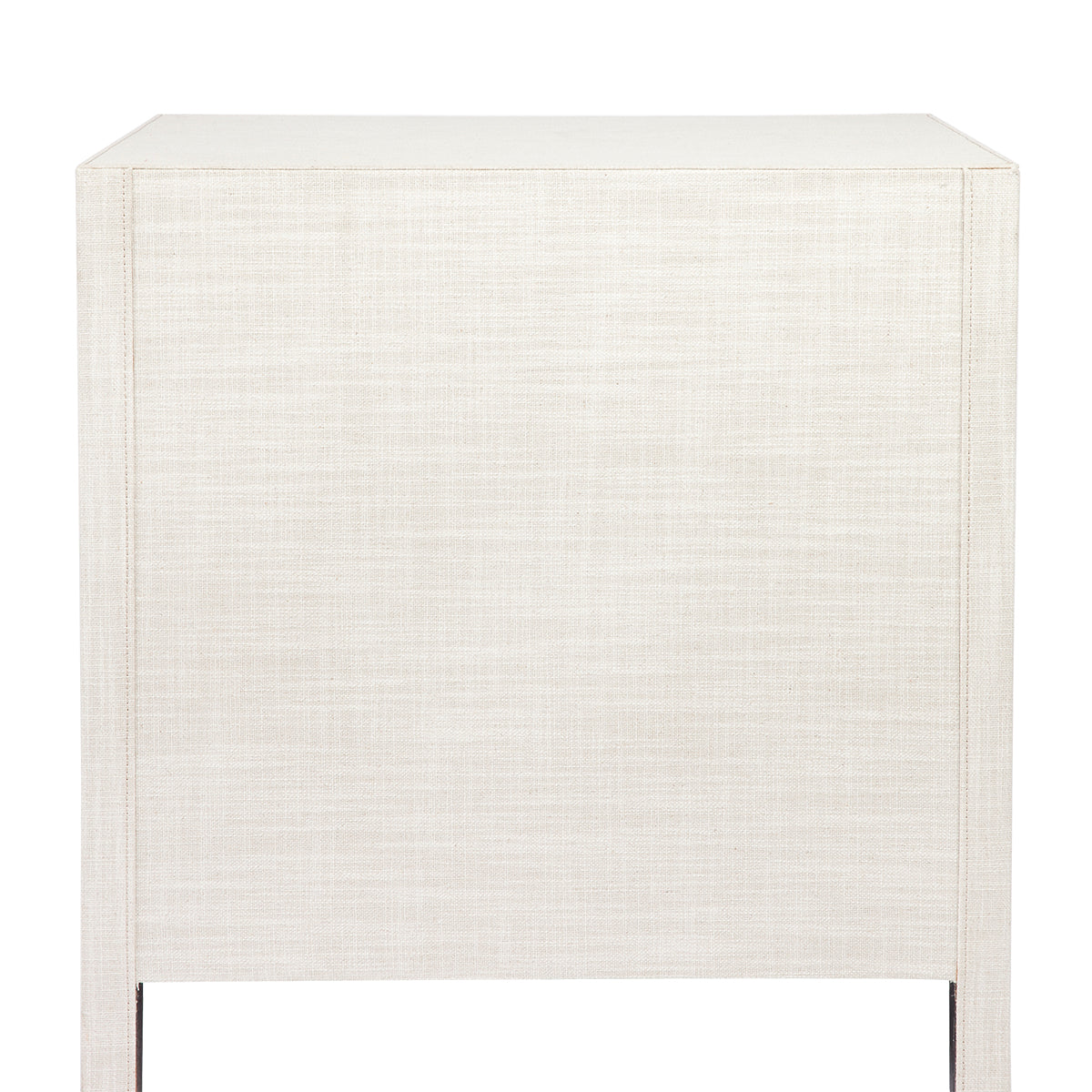 Astley Upholstered Bedside Table - Natural