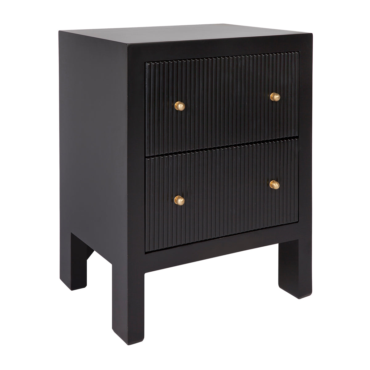 Ariana Bedside Table - Small Black