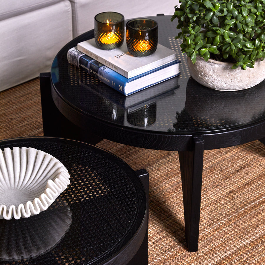Oasis Rattan Coffee Table - Large Black