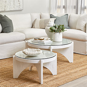 Oasis Rattan Coffee Table - Large White