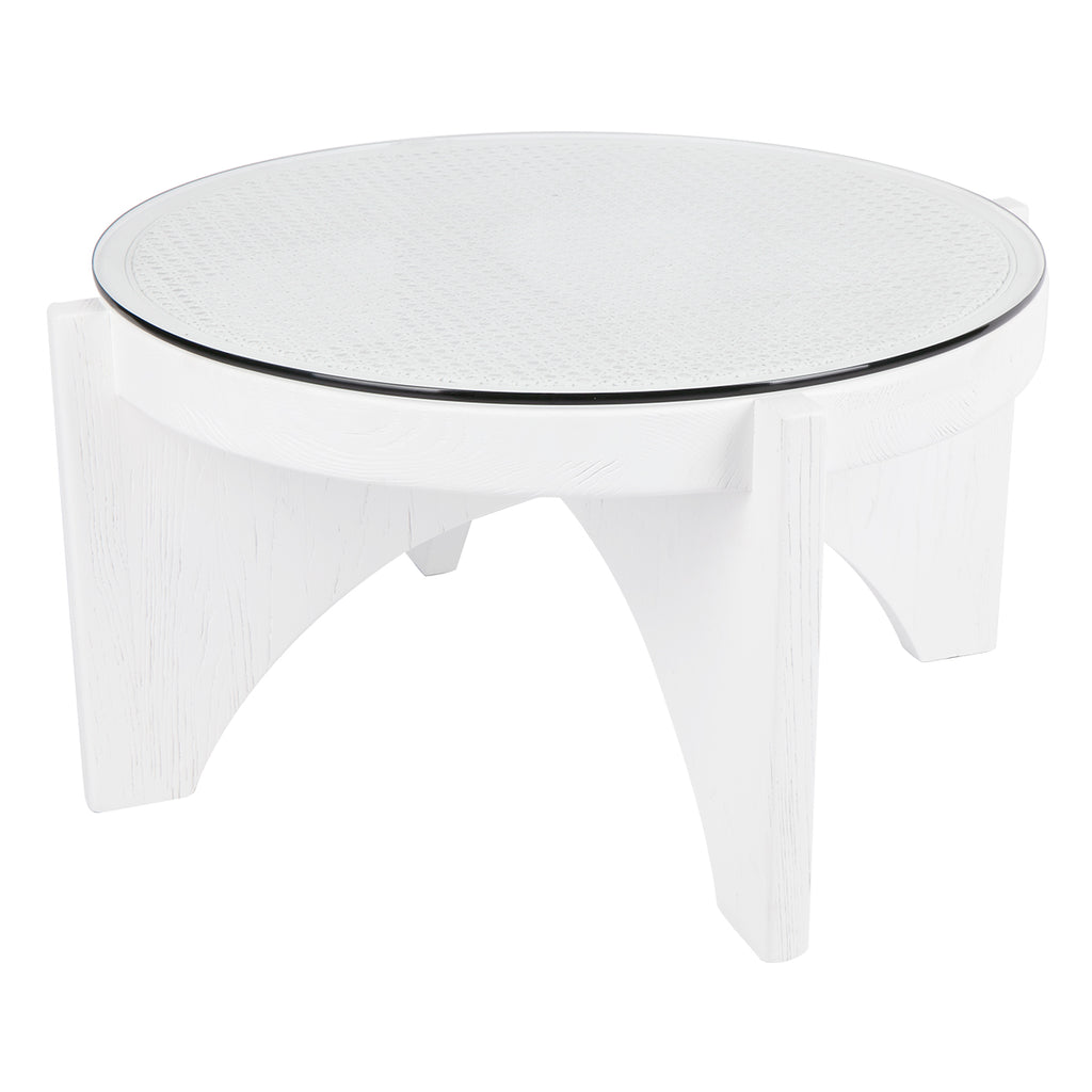 Oasis Rattan Coffee Table - Medium White