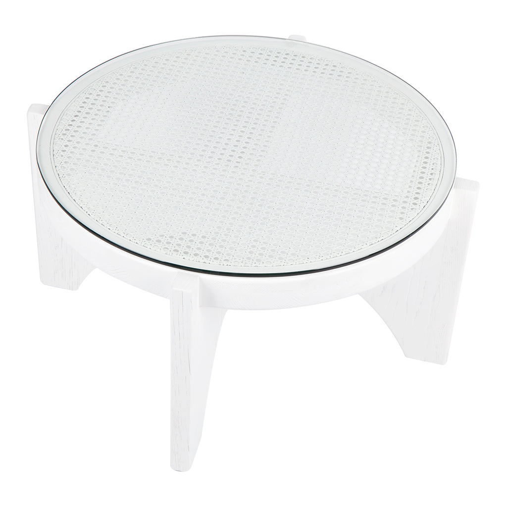 Oasis Rattan Coffee Table - Medium White