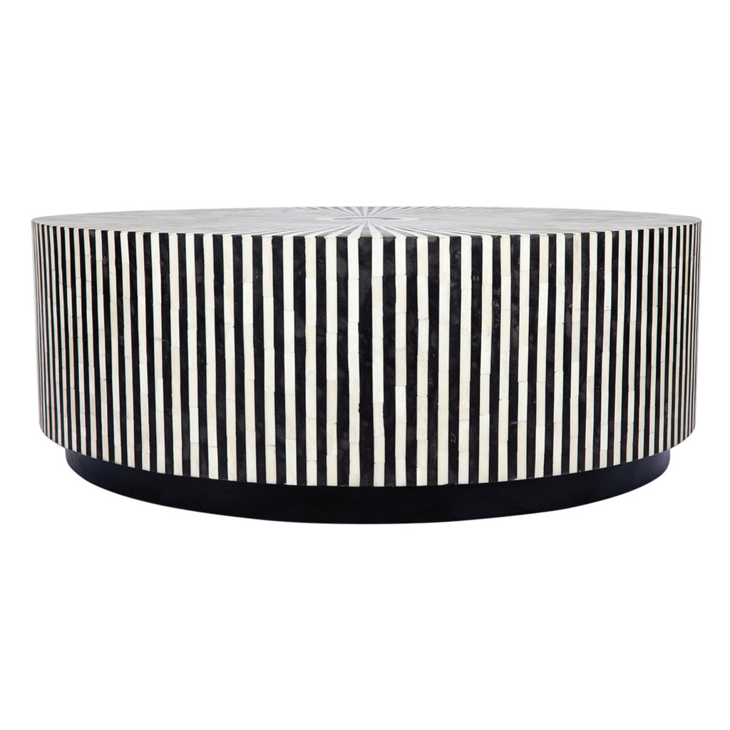 Makayla Bone Inlay Coffee Table - Black