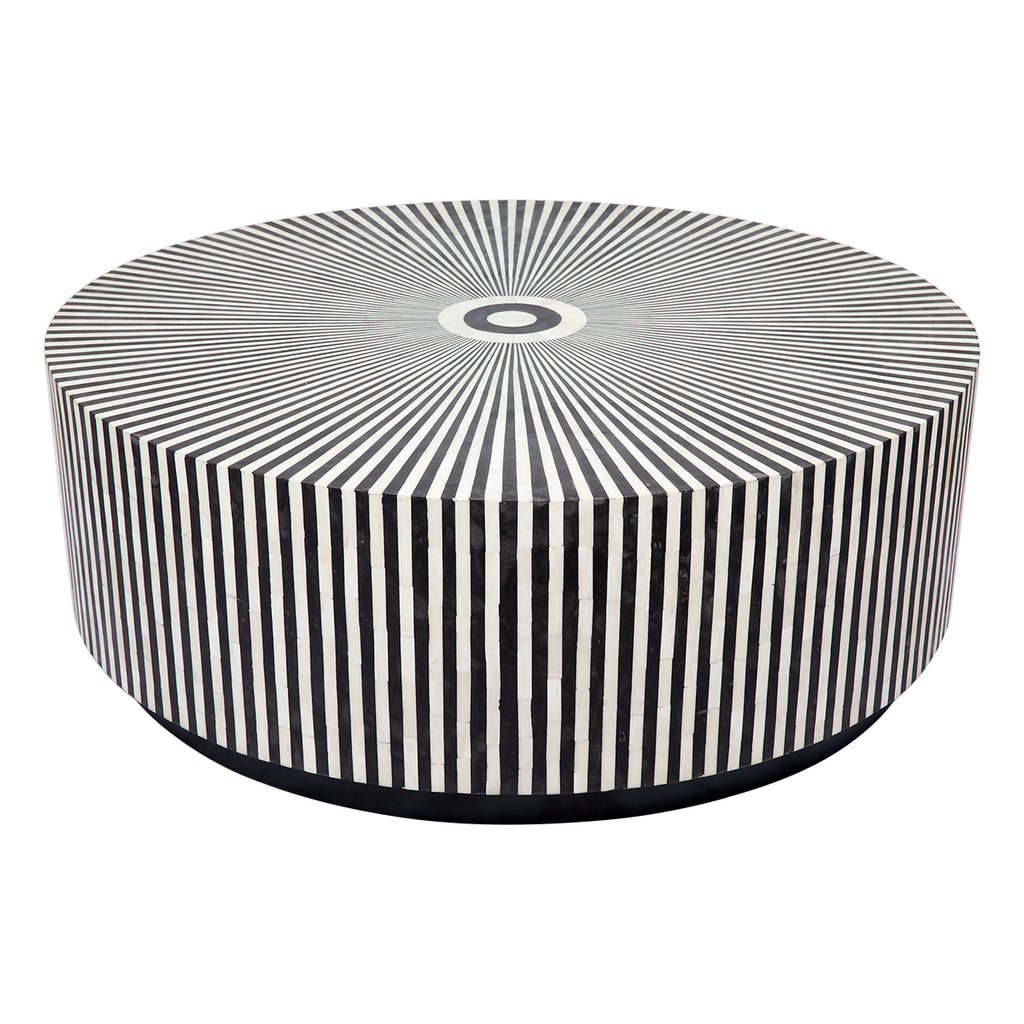 Makayla Bone Inlay Coffee Table - Black