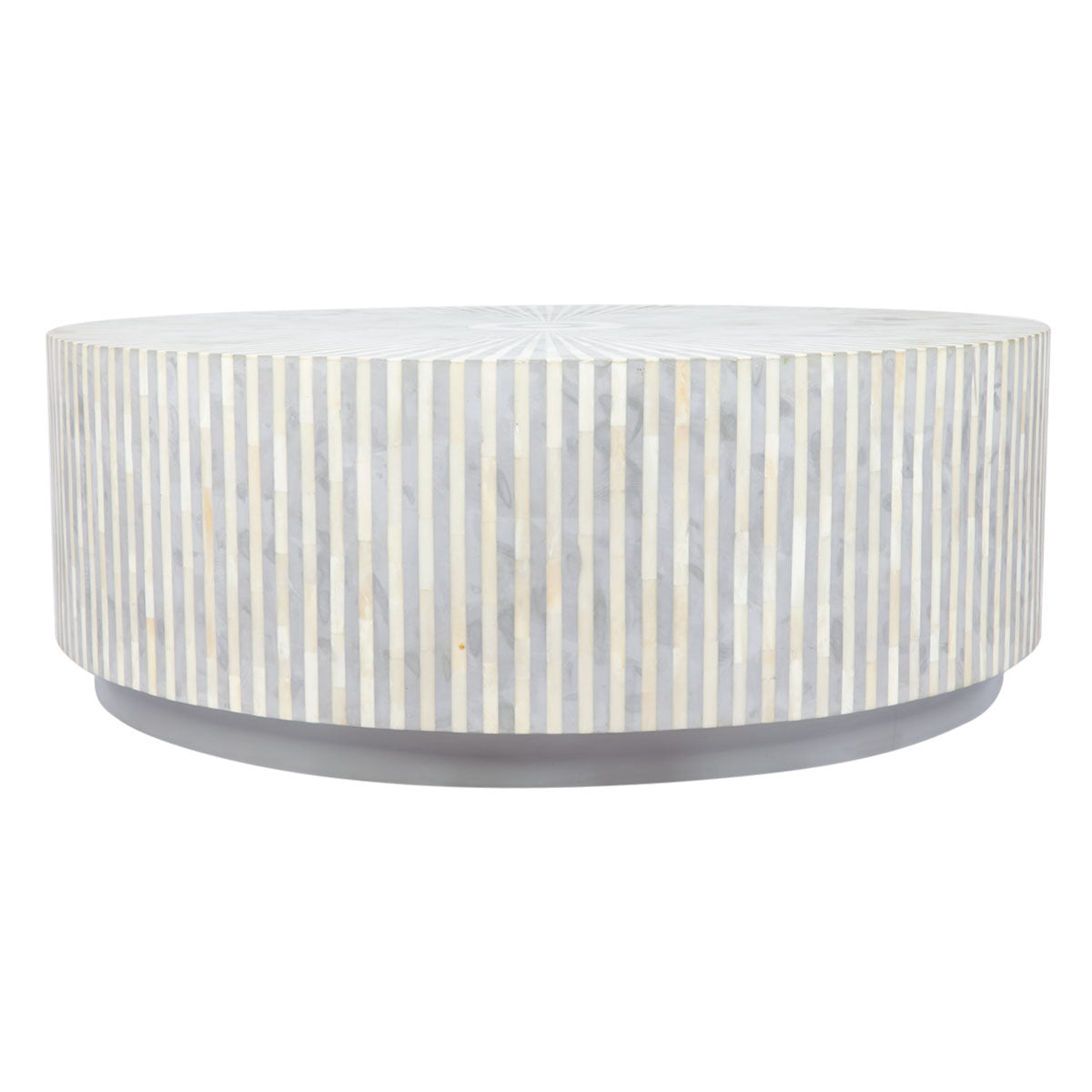 Makayla Bone Inlay Coffee Table - Grey