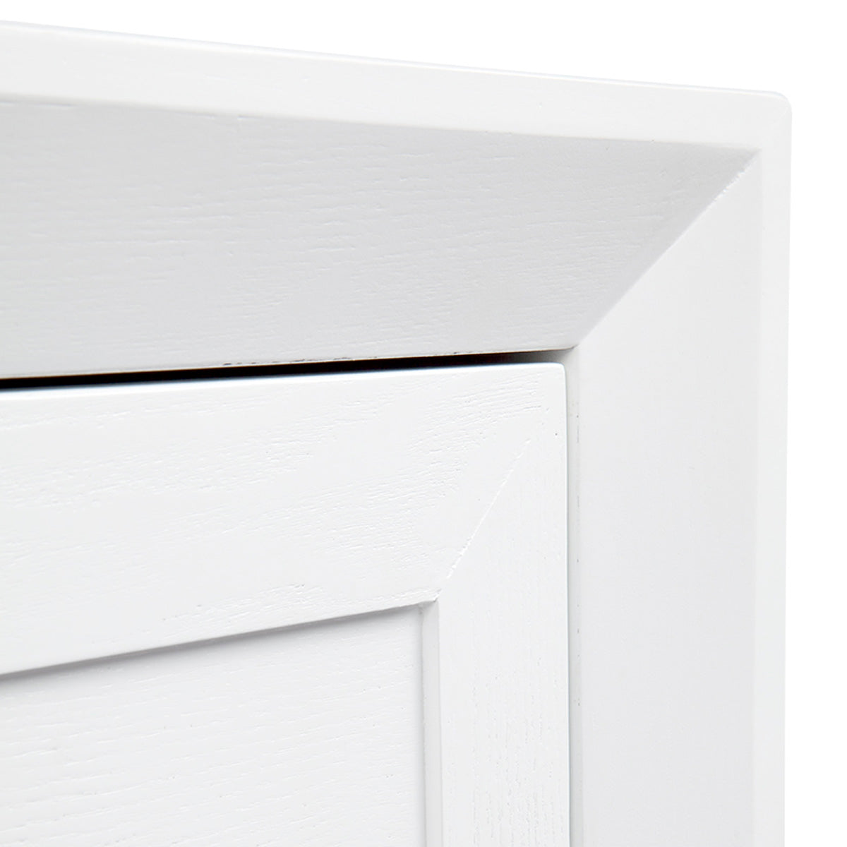 Balmain 4 Drawer Oak Chest - White