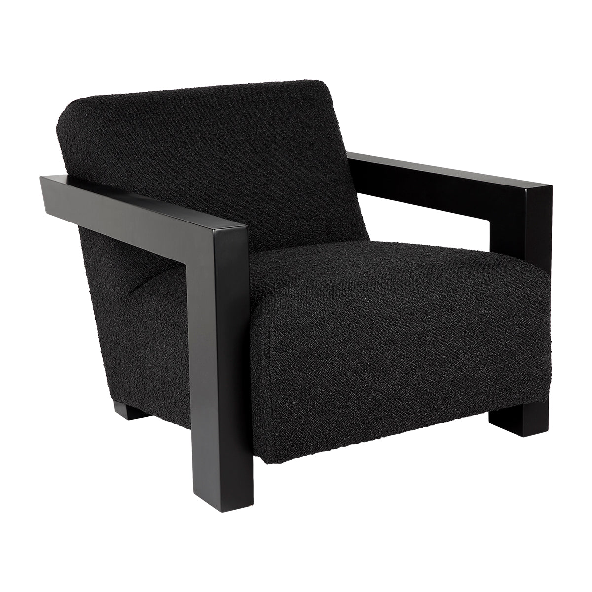 Lennon Arm Chair - Black Boucle