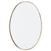 Lucille Oval Wall Mirror - Gold Leaf