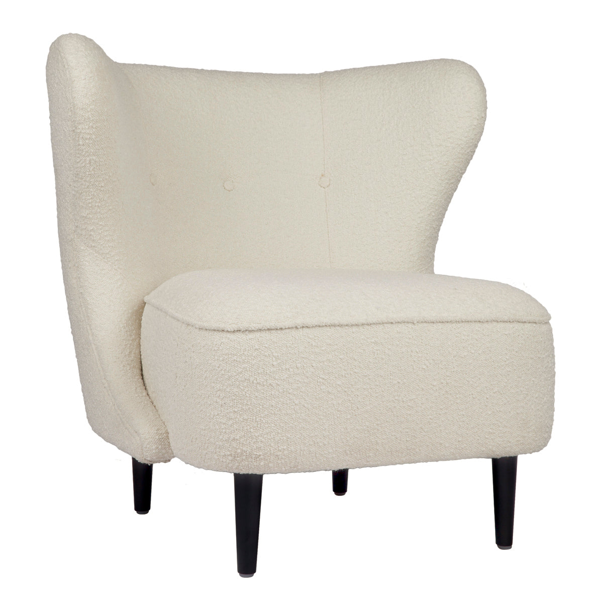 Abigail Occasional Chair - White Boucle