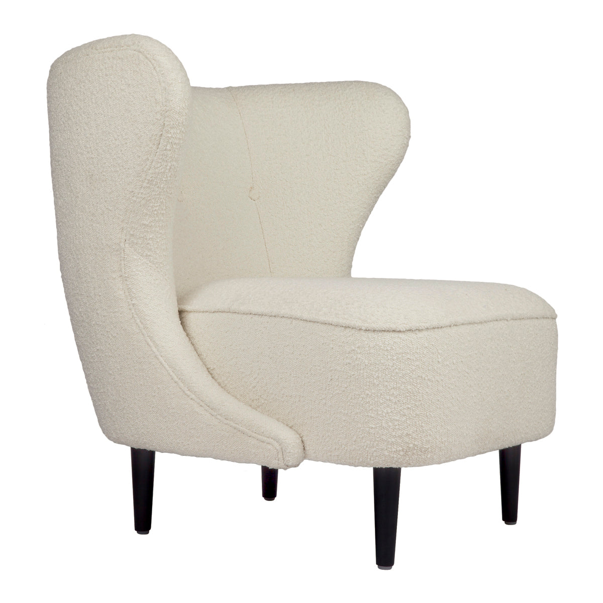 Abigail Occasional Chair - White Boucle