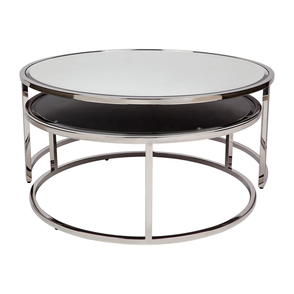 Serene Nesting Coffee Tables - Nickel
