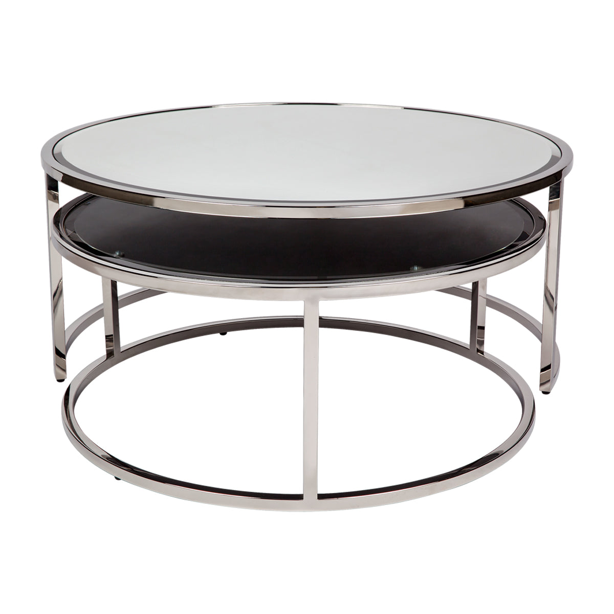 Serene Nesting Coffee Tables - Nickel