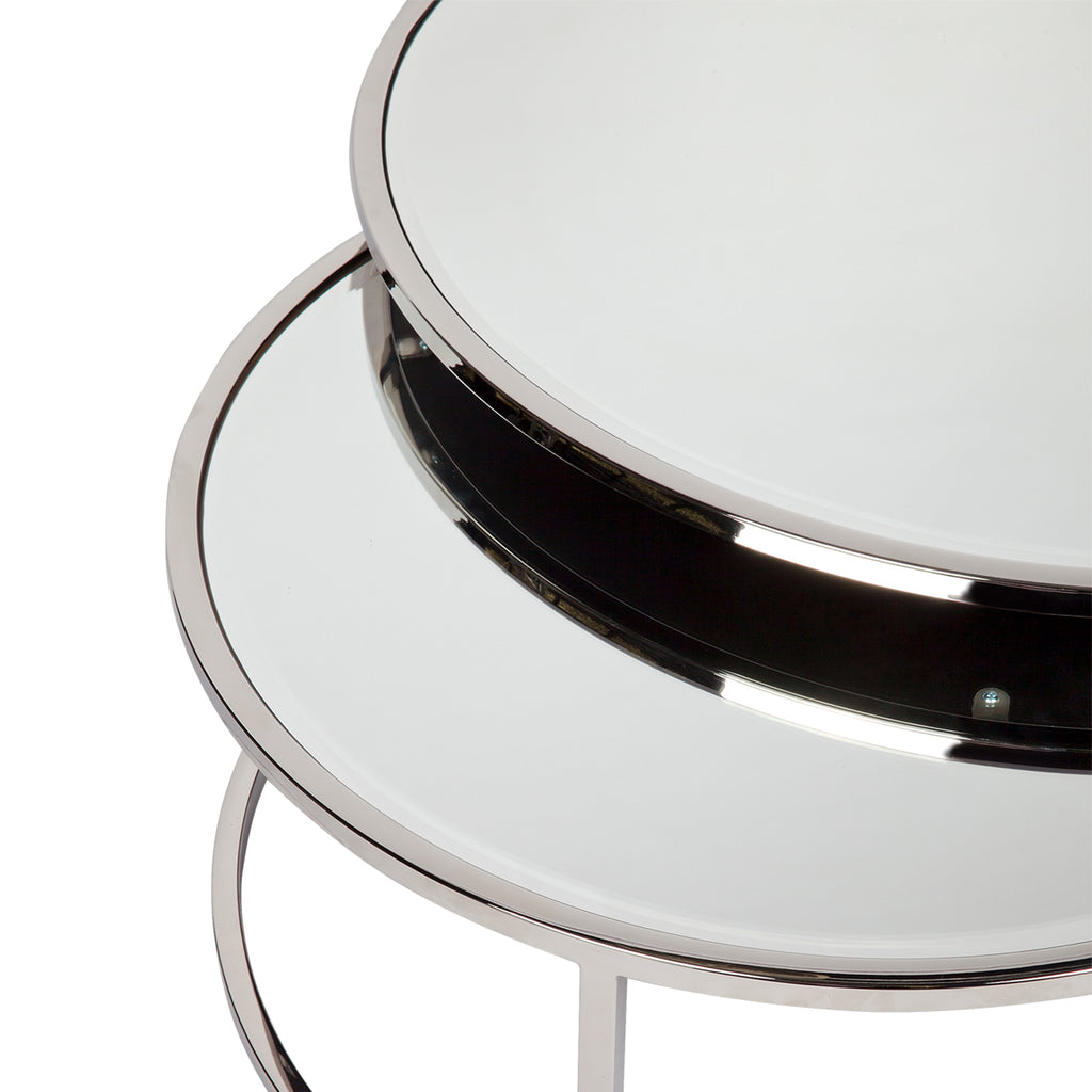 Serene Nesting Coffee Tables - Nickel