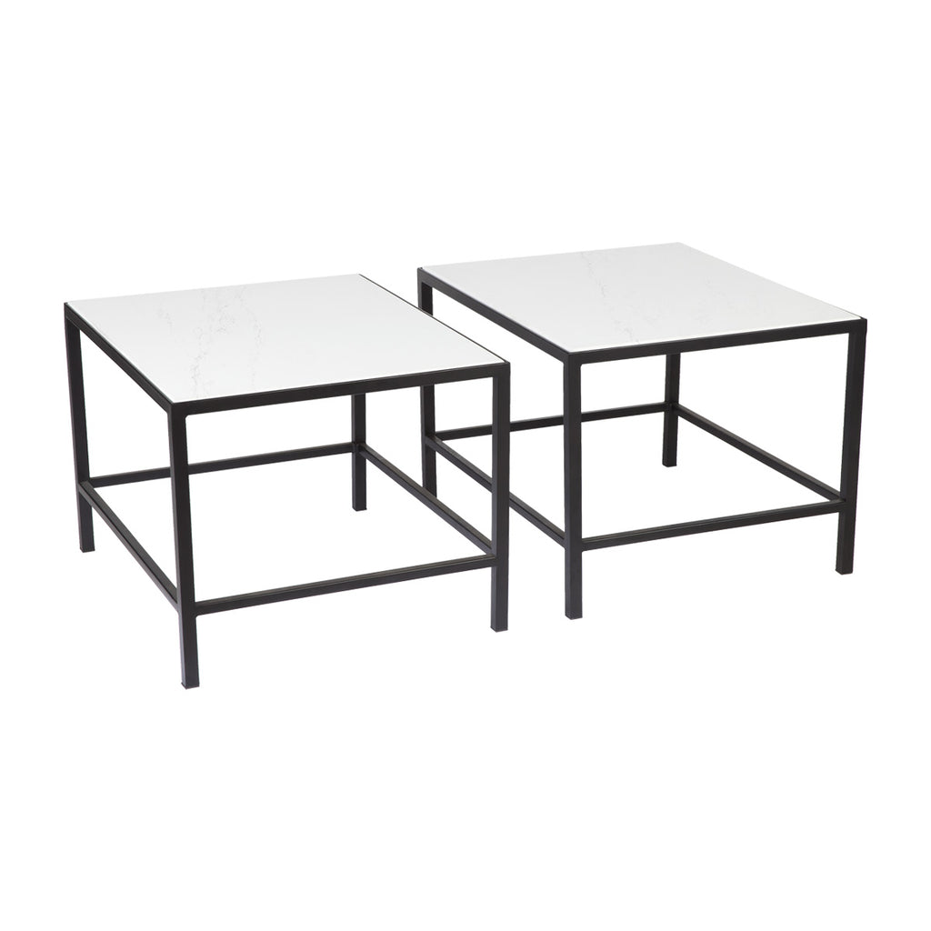 Cocktail Stone Nesting Coffee Tables - Black **discontinued**