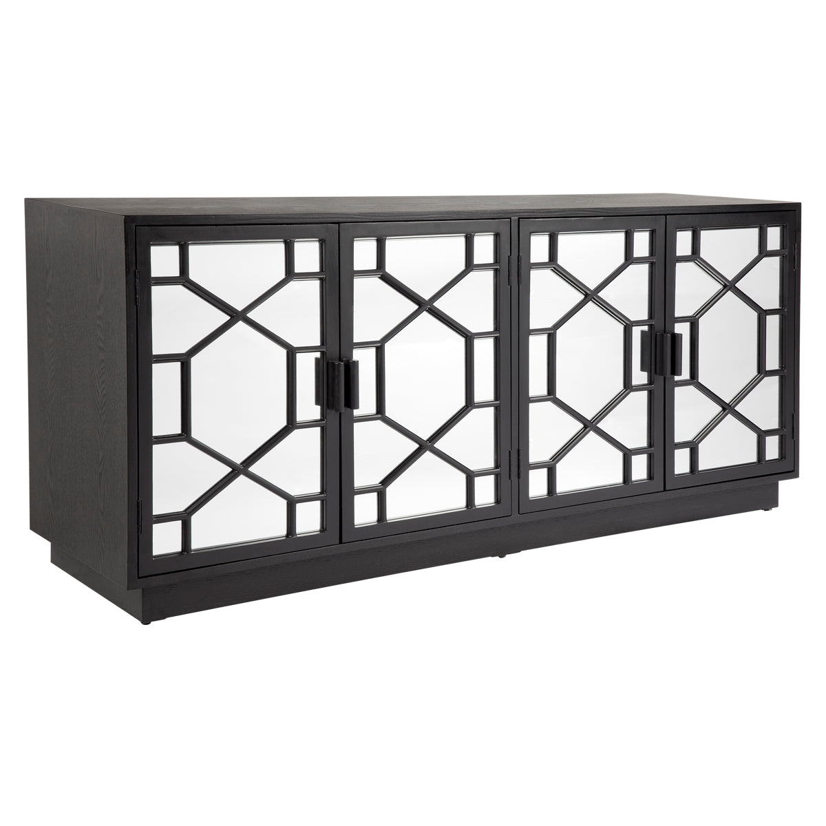 Pyke Mirrored Buffet - Black