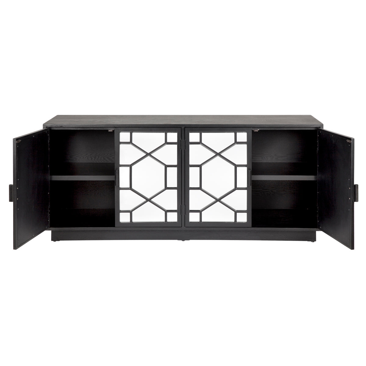 Pyke Mirrored Buffet - Black