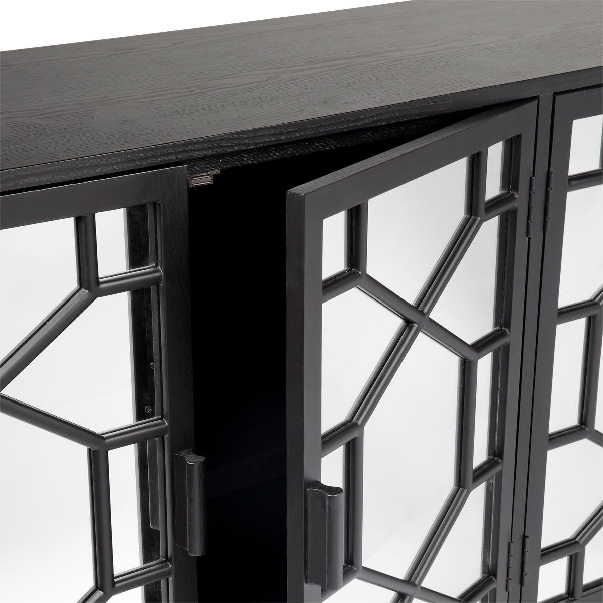 Pyke Mirrored Buffet - Black