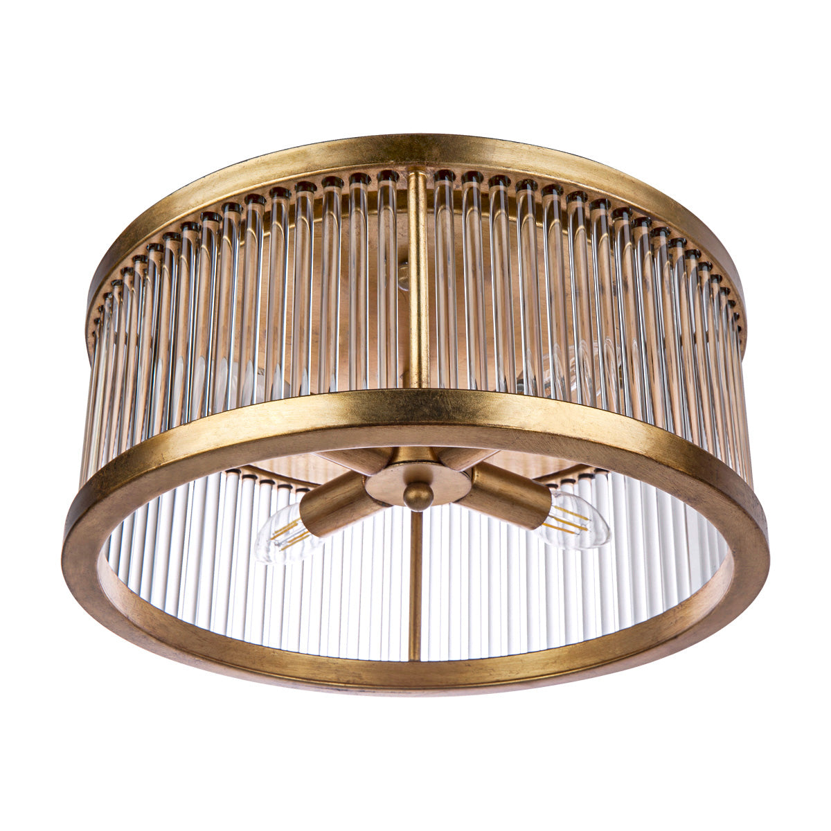 Francine Flush Mount - Antique Gold