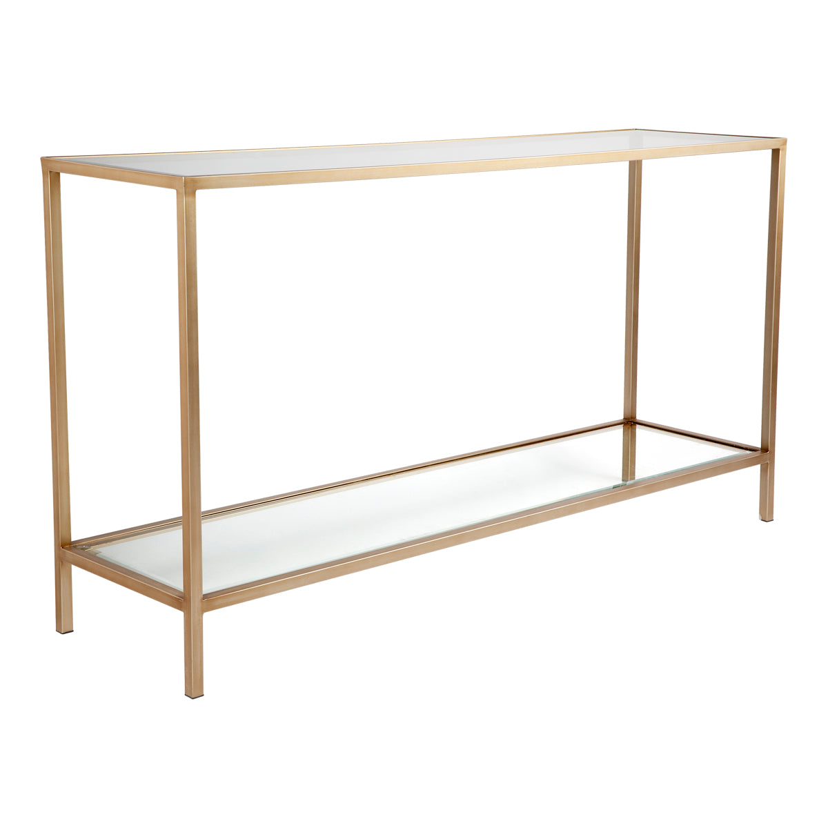 Cocktail Glass Console Table - Large Antique Gold — Woven Space