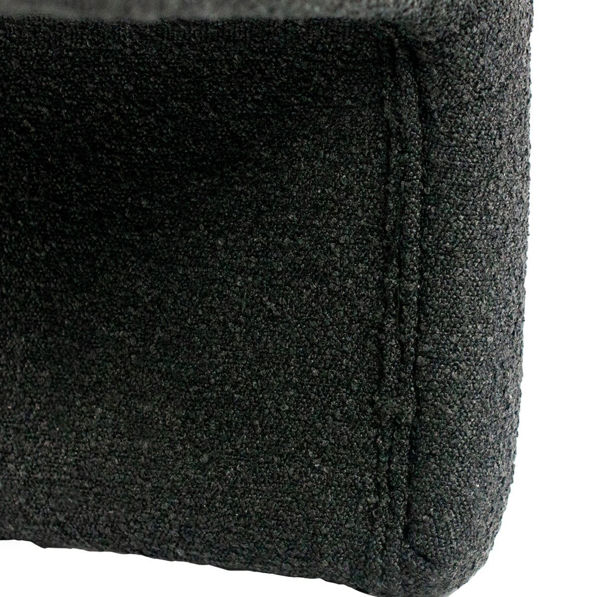 The Curve Bench Ottoman - Black Boucle